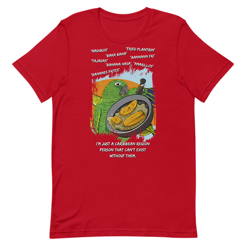 "Fried Sweet Plantain" Unisex T-Shirt (Red)