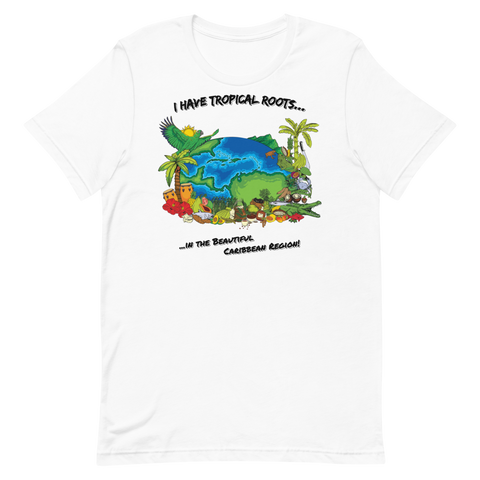 "Tropical Roots" Unisex T-Shirt (White)